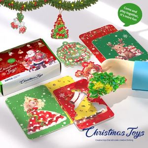 24 Estilos de Juguetes de Papel para Cortar y Dibujar, Arte de Punción, Escenas Navideñas, Juguetes de Arte de Punción para Niñas - Product Image 4