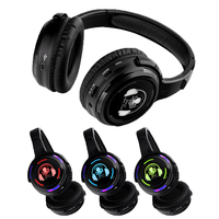 Casque UHF LED RF988 avec logo personnalisé, 3 canaux, sans fil, pour soirées silencieuses