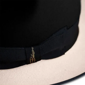 Black slight pink <b>Wool</b> Fedora Hat With Black Band Unisex Adult Formal Casual 56-58CM Four Seasons - Product Image 4