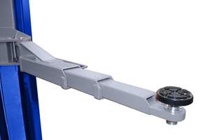 Lève-voiture hydraulique à 2 colonnes, équipement de <span class=keywords><strong>garage</strong></span>, 5500 kg, avec pont inférieur et portique supérieur synchronisé par câbles en acier - Product Image 4