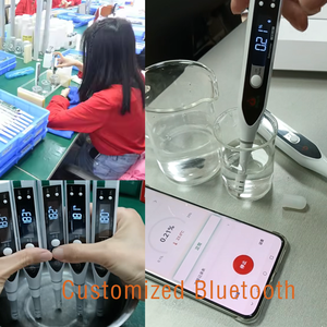 Genauer digitaler Wasser qualitäts <span class=keywords><strong>tester</strong></span> mit pH-EC-TDS-Temperatur messung für Labor zwecke Verwendung Salzgehalt messer OEM-Kunststoff - Product Image 6