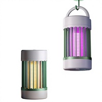 Lampe anti-moustiques transfrontalière USB électrique à choc, pour intérieur et extérieur, avec photocatalyseur, lumière violette, répulsif et source de lumière d'ambiance nocturne