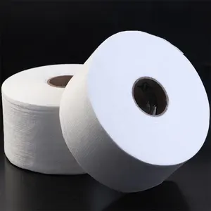 Spunlace Nonwoven Fabric Roll Hot Selling Disposable Wet Wipes Raw Material White 50%viscose 50%polyester Spunlace Nonwoven Fabric Roll