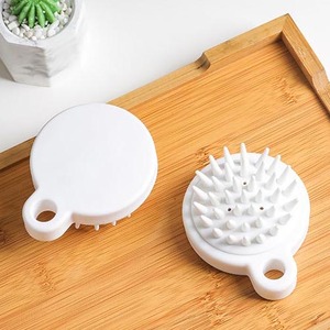 Wet Dry <b>Scalp</b> Brush Shower Head <b>Scalp</b> Scrubber with Silicone Bristles <b>Exfoliator</b> Hair <b>Scalp</b> Massager Shampoo Brush - Product Image 2