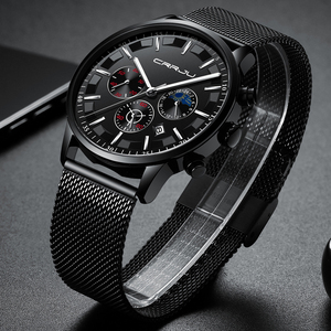 CRRJU 2260-reloj de cuarzo personalizado para hombre, elegante, luminoso, a prueba de agua, diseño de viaje - Product Image 6