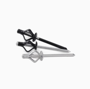 Nhà máy nhôm 5056 6061 không thấm nước mù đinh tán DIN 7337 mở cuối trục gá phẳng đầu sơn đen sơn đen phá vỡ trục gá - Product Image 5