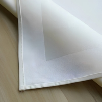 Servilletas de Satén 100% Algodón con Borde Decorativo, 20x20, Servilletas de Tela para Cena, Logotipo Personalizado, 18 Colores, OEM, ODM, para Hotel, Restaurante, Boda, Hogar