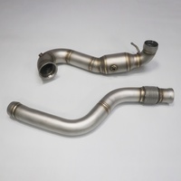 Tubo de Escape Recto para Automóvil, Resistente y Duradero, de Acero Inoxidable, Alto Flujo, 1.5 mm de Espesor, A45 W176, para Mercedes Benz 2.0T