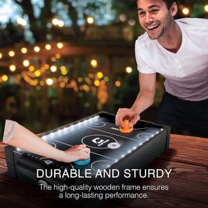 Tavolo da Biliardo Portatile <span class=keywords><strong>Mini</strong></span> per Interni/Esterni con <span class=keywords><strong>Hockey</strong></span> su Aria, Calcio e Calcetto, Tutti gli Accessori Inclusi - Product Image 4