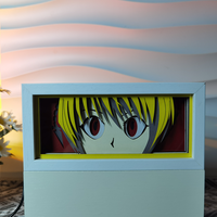 Vente directe usine : Boîte lumineuse Anime et lampe de sculpture sur papier, ornement artistique de décoration de bureau pour les amateurs d'Anime.