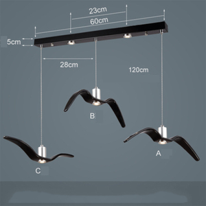 Nordique Mouette <span class=keywords><strong>Design</strong></span> Lustres Led Pour La Barre/<span class=keywords><strong>Cuisine</strong></span> Oiseaux Lustre Plafond Acrylique Lustre <span class=keywords><strong>Suspension</strong></span> <span class=keywords><strong>Luminaire</strong></span> <span class=keywords><strong>Luminaire</strong></span> - Product Image 3