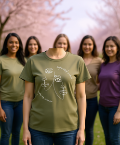 Maglietta Femminista 'Empowered Women Empower Women' T-Shirt Casual da Donna Girocollo Manica Corta 100% Cotone Jersey Stampato - Product Image 2