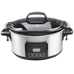 8L Home Electric Crock Pots and Slow Cooker Glass Stainless Steel 300W 100W Ningbo Belly Electric Technology Co. Techno Camon 20