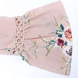 Delle donne Chiffon Floreale Cardigan Leggero di Stampa Dello Scialle Della Spiaggia Allentati Top Cover up <span class=keywords><strong>Estate</strong></span> Camicetta - Product Image 3