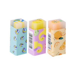 Borrador de Lápiz de PVC Personalizable con Diseño de Animales, Dinosaurios y Frutas, Cortable, para Niños - Product Image 1