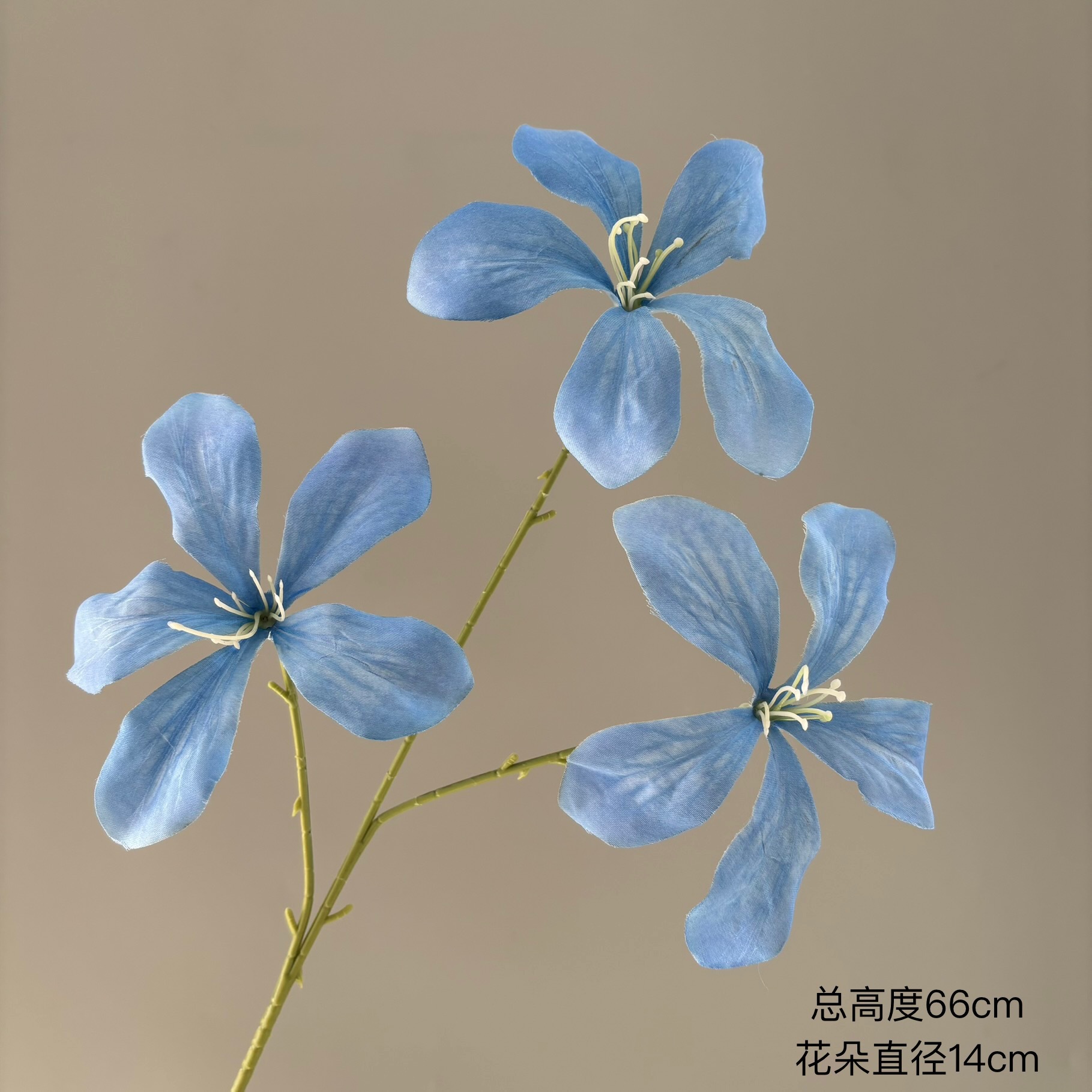 Orchidée Flamme à 3 têtes (Bleu foncé)