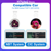 Carplay Android 15 Auto, Sistema Multimedia de Navegación para Automóvil para BMW Serie 5 F10 F11 2011-2017 CIC NBT, Radio GPS, Reproductor de Video DVD, Estéreo