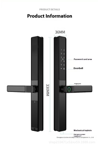 Tuya <span class=keywords><strong>Smart</strong></span> <span class=keywords><strong>Double</strong></span> face empreinte digitale WiFi compatibilité de la <span class=keywords><strong>clé</strong></span> réseau serrure en acier étanche série 3585/2885 <span class=keywords><strong>clé</strong></span> mince nuage - Product Image 6
