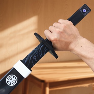 Schwarze PU-Schaum Anime Spielzeugschwert-Hülle Leichtgewichtig Langlebig Sicher Cosplay-Requisite Halloween-Kostüm-Party Katana-förmige Klinge - Product Image 3