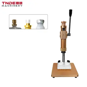 Manual Perfume Collar Ring Glass Bottle pump Pressing Machine Semi-automatic perfume Bottle Crimping Machine