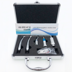 Turbina de aire Dental de baja velocidad, Kit de piezas de mano quirúrgicas de alta velocidad con paquete de aluminio - Product Image 4