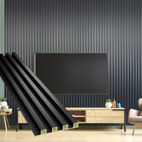 Panneau en PVC plastique moderne, imperméable, ignifuge, résistant à l'humidité, écologique, certifié ISO Intertek, garantie 5 ans, faible entretien