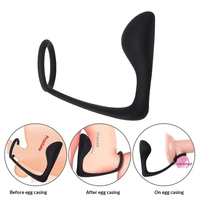 Anneau pénien en silicone pour hommes, stimulateur de prostate, plug anal, jouets sexuels pour hommes gays, anneaux de pénis pour la masturbation
