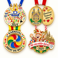 Médaille de carnaval brésilien personnalisée rotative en alliage de zinc, médaille de récompense pour la danse Samba et les défilés, souvenir de festival en or rose, vente en gros