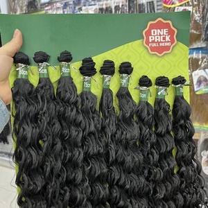 El pelo más sintético del mundo con aplique resistente al calor Vivian Hair se siente como paquete de cabello humano con cierre - Product Image 5