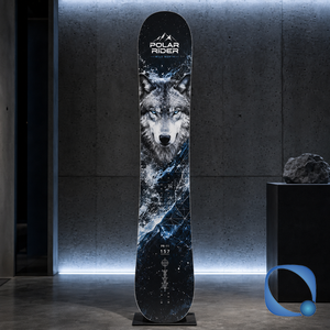 Snowboard asymétrique bidirectionnel pour riders avancés, motif floral plat post-apocalyptique, flexibilité bidirectionnelle, noyau en peuplier, tout usage - Product Image 6