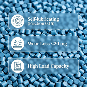 Granulés de nylon <span class=keywords><strong>PA66</strong></span> autolubrifiants résistants à l'usure avec <span class=keywords><strong>MoS2</strong></span> pour roulements, bagues, curseurs, faible coefficient de friction - Product Image 3