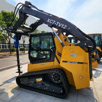 Mini-chargeuse sur chenilles High Dump XC7-TV12 35 °   Capacité de franchissement de 220 mm pour les travaux de construction agricole