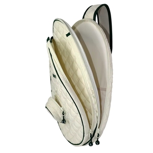 Bolso bandolera con bolsillo pequeño para pelotas, acolchado, de nailon, impermeable, personalizado, para tenis, pickleball y pádel. - Product Image 5