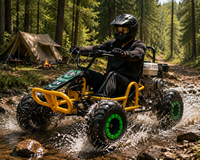 Buggy Todoterreno Monoplaza de Alta Velocidad y Durabilidad de 212 CC con Neumáticos Grandes para Conducción en el Desierto