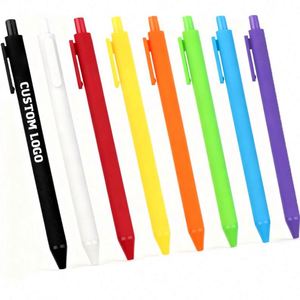 Promotion Customised Soft Feeling Rubber Painting Plastic Ballpoint <b>Pens</b> Novelty Banner Feather Logo Printing Gift Made China - Product Image 1