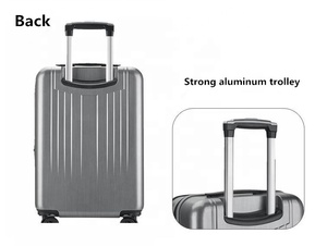 <span class=keywords><strong>Valise</strong></span> de <span class=keywords><strong>cabine</strong></span> 20 pouces de haute qualité, moderne et élégante, antivol, avec poche avant ouverte et port de charge USB - Product Image 4