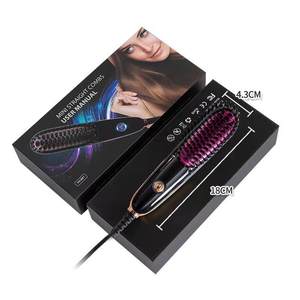 Mini Plastic Electric <strong>Beard</strong> Heated and Hair Straightener Comb Hair Straightening <strong>Brush</strong> - Product Image 1