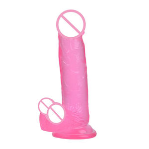 工場カスタム卸売 S/<span class=keywords><strong>M</strong></span>/L/XL 各種サイズ ペニス型透明リアルディック 吸盤付き人工クリスタルディルド - Product Image 4