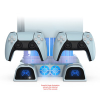 DOBE PS 5 TP5-1511 Ventilateur de refroidissement à fonctions multiples pour console P5 avec station de charge pour manette de jeu