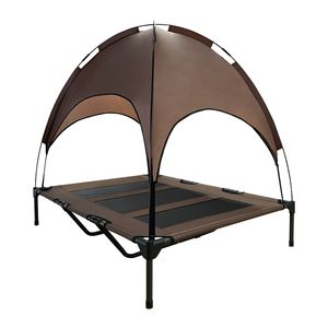 Aangepaste Grote Xl Huisdier Bed Met Afneembare Luifel Schaduw Tent Voor Indoor Outdoor Camping Zomer Koeling Verhoogde Huisdier Bed Hondenbed Verkoop - Product Image 2