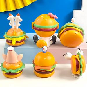 2025 di alta qualità SpongeBobs SquarePants giocattoli scatola cieca 6 pz/set bambola carina decorazione Desktop per bambini regali da collezione figure - Product Image 4