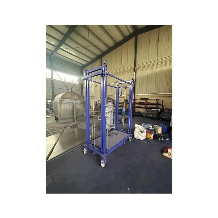 Trade Assurance Electric Scaffold Lift Platform Low Price New Condition Max Lifting Heights 10m 6m 4m 2m 1.5 Ton 100 kg Rated