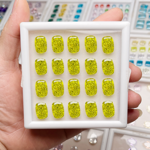 Bijoux de souhaits Pierre CZ synthétique de haute qualité Toutes tailles <span class=keywords><strong>4K</strong></span> Glace pilée Coussin allongé Cubic Zirconia - Product Image 4