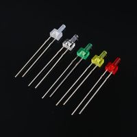 Diodes LED rondes de 2 mm, petites ampoules LED à dôme, rouge, vert, bleu, jaune, orange, etc., avec lentille diffuseur de couleur, 1000 pièces par sac