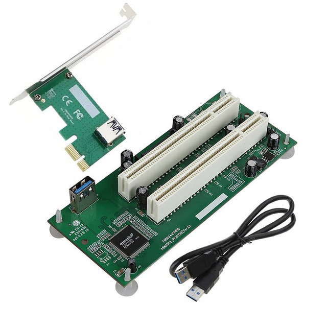 Plc Pci-express Pci-e to Pci Adapter Card Pcie Dual Pci Slot Expansion Bulk Supply