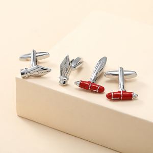 Vendita calda accessori di abbigliamento creativo in lega di zinco <span class=keywords><strong>gemelli</strong></span> da uomo all'ingrosso - Product Image 4