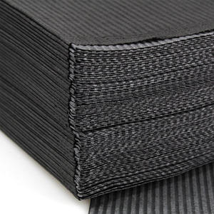 125 pièces/paquet Bavoirs jetables noirs 13" X 18" Serviettes en papier pratiques pour usage commercial - Product Image 3