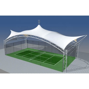Structure de membrane tendue pour ombrage, terrain de <span class=keywords><strong>tennis</strong></span>, tissu imperméable résistant aux UV, couverture de toit pour terrain de <span class=keywords><strong>tennis</strong></span>/football/basket-ball - Product Image 1