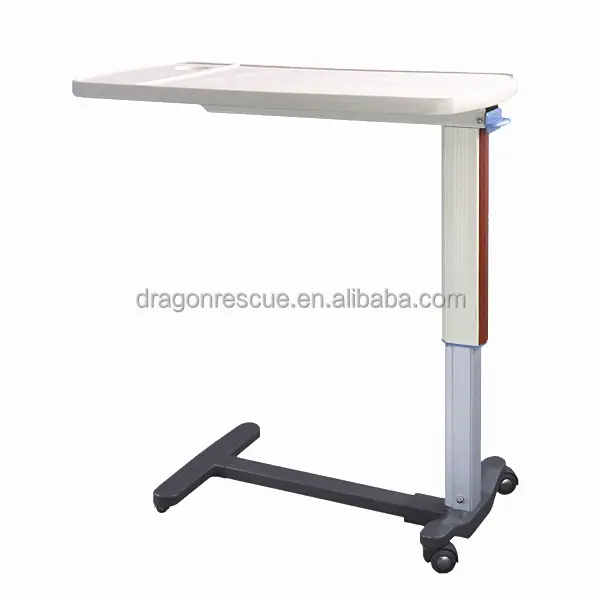 Cheap Price New Design Abs Movable Hospital Bed Side Dining Over Bed Table