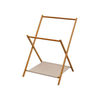 Séchoir à linge pliable sur mesure, Porte-vêtements en bois fait main, Porte-vêtements moderne sur pied, Porte-vêtements minimaliste sur pied